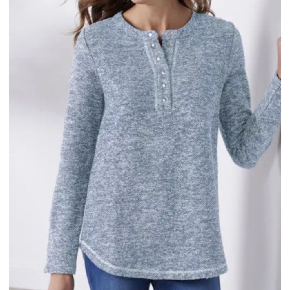 Soft Surroundings El Chaten Textured Pullover Sweater